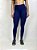 Calça Legging longa Emana Fitness Feminino ROMA Costura Frontal Azul Escuro - Imagem 1