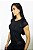 Camiseta Fitness Manga Curta Feminino ROMA Raglan Preto - Imagem 2