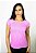 Camiseta Fitness Manga Curta Feminino ROMA Raglan Rosa Médio - Imagem 1