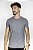 Camiseta Fitness Manga Curta Masculino ROMA Mescla Cinza Escuro - Imagem 1