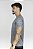 Camiseta Fitness Manga Curta Masculino ROMA Mescla Cinza Escuro - Imagem 2