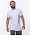 Camiseta Longline Manga Curta Masculino ROMA Fraldada Branco - Imagem 1