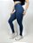 Calça Legging Fitness Longa Emana Feminino ROMA Básica Cinza Escuro - Imagem 2