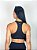 Top Fitness Médio Impacto Feminino ROMA Tela Preto/Verde Escuro - Imagem 3