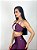Top Fitness Médio Impacto Feminino ROMA Bicolor  Roxo/Rosa - Imagem 2