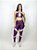 Top Fitness Médio Impacto Feminino ROMA Bicolor  Roxo/Rosa - Imagem 4