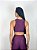 Top Fitness Médio Impacto Feminino ROMA Bicolor  Roxo/Rosa - Imagem 3