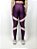 Calça Legging Fitness Feminino ROMA Bicolor Roxo/Rosa - Imagem 3