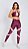 Calça Legging Fitness Feminino ROMA Bicolor Roxo/Rosa - Imagem 1