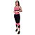 Calça Corsário Fitness Feminino ROMA Preto/Pink - Imagem 1