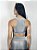 Top Fitness Médio Impacto Feminino ROMA Ziper Prata - Imagem 3