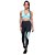 Calça Legging Fitness Longa Feminino ROMA Detalhe Lateral Cinza - Imagem 1