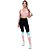 Calça Legging Fitness Longa Feminino ROMA Tricolor Preto - Imagem 1