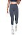 Calça Legging Fitness Longa Feminino ROMA Recorte Lateral Cinza Claro - Imagem 1