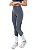 Calça Legging Fitness Longa Feminino ROMA Recorte Lateral Cinza Claro - Imagem 2