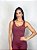 Macacão Fitness Feminino Longo com detalhe costas Marsala - Imagem 4
