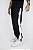 Calça Jogger Tactel recorte lateral Masculina Roma Preto / Branco - Imagem 1