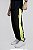 Calça Jogger Tactel recorte lateral Masculina Roma Preto / Verde - Imagem 1
