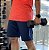 Bermuda Fitness Masculina Roma com recorte Marinho/Marinho - Imagem 1