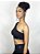 Top Fitness Um Ombro Médio Impacto Feminino ROMA Preto - Imagem 2