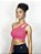 Top Fitness Um Ombro Médio Impacto Feminino ROMA Pink - Imagem 2