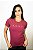 Camiseta de Algodão Carmine Feminina Bordô - Imagem 1