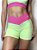 Shorts Curto Lime Roma - Verde/Pink - Imagem 1