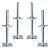 Sapata Ajustável 50cm Andaime Tubular Regulável Galvanizada kit 4 Un - Imagem 1