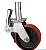Roda Fixa para andaime 6" PU C/ TRAVA Kit 4 Un - Imagem 2