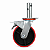 Roda Fixa para andaime 6" PU C/ TRAVA - Imagem 2