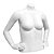 Busto Giordana | Manequim Feminino Polietileno Branco Fosco - Linha Mezzo Corpo Padrão - Imagem 1