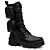 Bota Coturno Feminino Cano Medio Com Duas Bags Removivel - Imagem 4