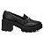 Mocassim Oxford Feminino Salto Medio Confort Bridão Metal - Imagem 2