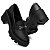 Mocassim Oxford Feminino Salto Medio Confort Bridão Metal - Imagem 3