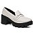 Mocassim Oxford Feminino Salto Medio Confort Bridão Metal - Imagem 7