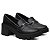 Mocassim Oxford Feminino Salto Medio Confort Bridão Metal - Imagem 1