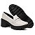 Mocassim Oxford Feminino Salto Medio Confort Bridão Metal - Imagem 6