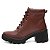 Bota Coturno Feminino Salto Médio Ankle Boot Fivela Lareral - Imagem 9