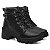 Bota Coturno Feminino Salto Médio Ankle Boot Fivela Lareral - Imagem 1