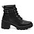 Bota Coturno Feminino Salto Médio Ankle Boot Fivela Lareral - Imagem 5