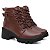 Bota Coturno Feminino Salto Médio Ankle Boot Fivela Lareral - Imagem 7