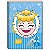 Caderno Cinderela Emoji Disney Brochura Grande Universitário Jandaia - Imagem 1