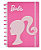 Caderno Inteligente Médio 80 Folhas Barbie Rosa - Imagem 1