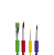Pincel Artistico Colors Grip Soft Touch Kit 4 Unidades Colorido - Marca KIT - Imagem 6