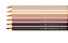 Lápis de Cor Jumbo 6 Cores Caras e Cores Tons de Pele - Faber Castell - Imagem 4