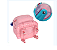 Mochila De Rodinha Lilo Stitch Salmão - Luxcel - Imagem 3
