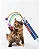 Brinquedo Varinha Com Pom Pom Colorida para Gatos - Imagem 2