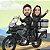 Caricatura de Casal em Moto - Imagem 3