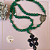 Terço com Medalha Nossa Senhora das Graças e o Crucifixo do Perdão em Quartzo Verde - 8mm - Imagem 2