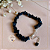 Pulseira Ônix com Extensor 17,5 +3,0 cm Prata Folheada - Imagem 1